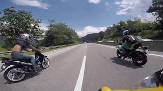 YAMAHA LC135 ES Ride Ke Temerloh  Konvoi Dengan 125 RXZ RR [upl. by Goines375]