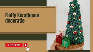 Fluffy Kerstboom decoratie diy diycrafts crochet haken kerstboom [upl. by Moshell609]