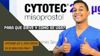 CYTOTEC para que sirve  Dosis y Como se toma 💊 Para úlceras [upl. by Yllatan]