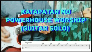 Katapatan MoNapakabuti Mo  Powerhouse Worship Guitar Solo with TABS [upl. by Erhard]