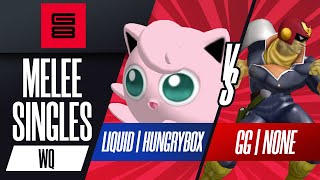 GG  N0ne vs LiquidHungrybox  Melee Singles Winners Quarters  Genesis 8 [upl. by Ainehta]