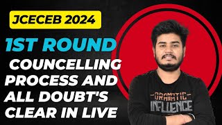 1st Round Councelling Clear Your All Doubts In Live session Jceceb2024 [upl. by Alessig]