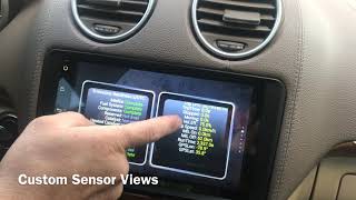 Mercedes GL450 Android 9quot IPS Head Unit Upgrade [upl. by Rosenkrantz]