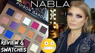 Nabla Poison Garden  Review amp Swatches [upl. by Annoif]