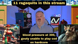 DsP11 ragequits in this streamblood pressure at 300 gouty unable to play CODBO6 hardcore [upl. by Anoek]