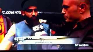 Gorge StPierre VS Hendricks and after match interview [upl. by Gudrin]