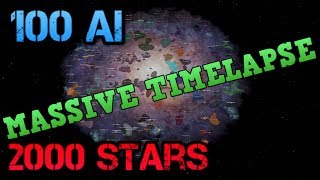 MASSIVE UNIVERSE  100 AI Empires Timelapse [upl. by Kalila]