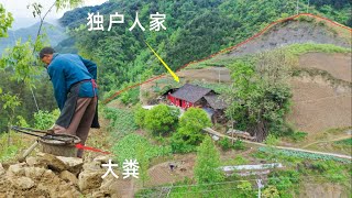 贵州深山发现一户人家，只有两位老人独居山中，耕种百亩土地A family is found in the deep mountain of Guizhou【貴州李俊】 [upl. by Lewak]