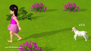 Mary had a Little Lamb  3D Animation English Nursery rhyme for children with lyrics [upl. by Packston964]