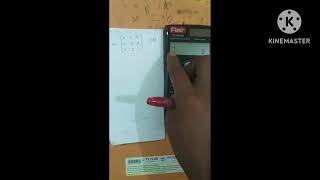 how to find determinant of a matrix use scientific calculator Kalsi calculator sa ham determinate [upl. by Disini]