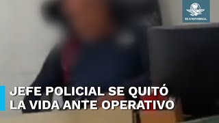 Isidro Cortes el mando policial que se arrebató la vida tras ser detenido en Operativo Enjambre [upl. by Golda]