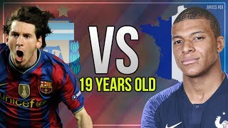 19yo Leo Messi VS 19yo Kylian Mbappe ● Whos Better [upl. by Relyhcs196]