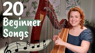 Teach yourself these Beginner Harp Pieces [upl. by Mercorr]