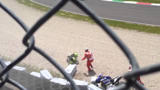 Rossi Bautista crash mugello 2013 [upl. by Susi444]