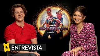 SPIDERMAN NO WAY HOME  Entrevista a Tom Holland y Zendaya [upl. by Olympium189]