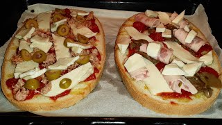 Bruschette alla Pizzagarlic bread pizza [upl. by Maddalena350]