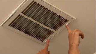 How to replace your HVAC air filter located on the wall or ceiling and at the unit [upl. by Queridas893]