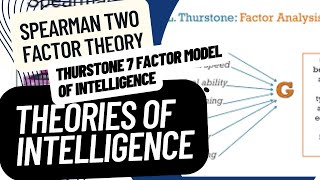 Theories of Intelligence in Psychology Spearman amp Thurstone Theory Urdu Hindi wellnessbyfarah [upl. by Au767]