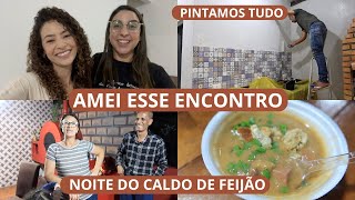 CONHECI A DANI DO CANAL MISSÃO VIRTUOSA PINTAMOS A ÁREA GOURMET  CALDO DE FEIJÃO NOS MEUS PAIS [upl. by Harrak]