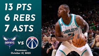 Terry Rozier Preseason Highlights vs Wizards  101223 [upl. by Mirna]