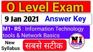 It tools m1 r5 answer key O level January 2021  information technology tools paper solution january [upl. by Norel]