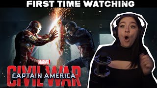 CAPTAIN AMERICA CIVIL WAR  MCU  FIRST TIME WATCHING  MOVIE REACTION [upl. by Olram]