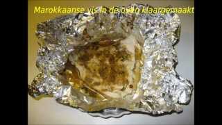 Marokkaanse vis in de oven klaar gemaakt of op de BBQ  vis en papillote [upl. by Ahsieyt]