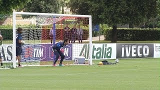 Lallenamento di Buffon e degli altri portieri azzurri [upl. by Dhiren392]