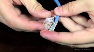 How To Make RJ45 Network Patch Cables  Cat 5E and Cat 6 [upl. by Docila]