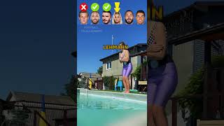 De Jong VS Neymar VS Beckham VS Lehmann VS Benzema VS Ronaldo Fall to Water Challenge 🤣 [upl. by Nodnek]