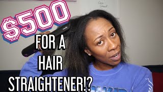 TESTING THE DYSON CORRALE STRAIGHTENER ON TYPE 4 NATURAL HAIRTHIS IS HOW THAT WENT [upl. by Atsugua]