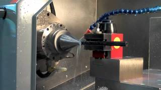 Hard Turning on a Haas GT20 [upl. by Samohtnhoj]