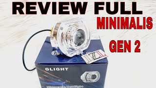 review full biled minimalis gen 2 ada kipas watt lebih besar lampu utama led projie projector [upl. by Rebak]