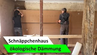 Schnäppchenhaus 24 🏡 Lehmputz Innendämmung mit Holzfaserplatten [upl. by Erena524]