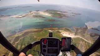 Approach into the Scilly Isles and landing at Tresco [upl. by Amiel]