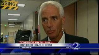 Crist Discusses Impact Of Oil Spill [upl. by Lucais163]