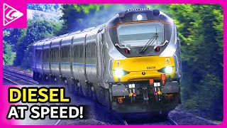 UK DIESEL Trains at SPEED 2024 🇬🇧 [upl. by Jada]