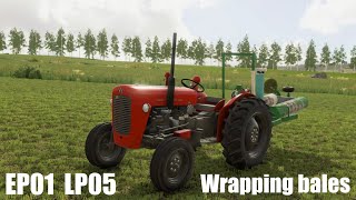 Wrapping bales  FS22 Niemiskylä LP05 singleplayer [upl. by Bakki999]