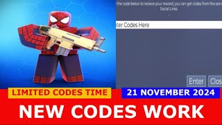 NEW CODES NOVEMBER 21 2024 🔥NEW FORTBLOX ROBLOX  LIMITED CODES TIME [upl. by Tarah]