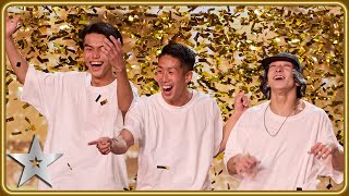 Haribow get AUDIENCE GOLDEN BUZZER for epic DOUBLE DUTCH act  Auditions  BGT 2024 [upl. by Trinidad213]