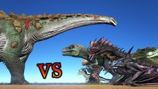 Titanosaur vs ALL OTHER CREATURES in ARK UPDATED VERSION  ARK Survival Evolved  Cantex [upl. by Gracie220]