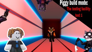 Piggy build mode  the testing facility test 1 Roblox [upl. by Nadabas653]