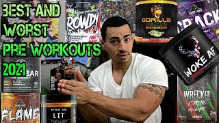 BEST and WORST Pre Workouts 2021 [upl. by Dewain]