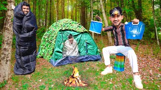 Camping gadgets in deep jungle night survival challenge [upl. by Earazed297]