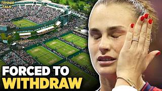 Sabalenka Withdraws from Wimbledon 2024  Tennis News [upl. by Kcirddet]