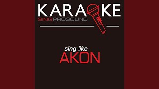 Lonely Karaoke with Background Vocal In the Style of Akon [upl. by Anelim]