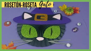 RosetónRoseta GATO NEGRO de Halloween [upl. by Gula787]