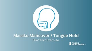 Masako Maneuver Tongue Hold  Swallow Exercise [upl. by Adnalahs138]