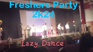 Freshers party 2024  Lazy Dance  Part1 ABES Engineering College Ghaziabad [upl. by Hawley]