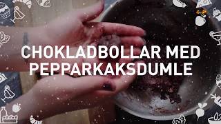 Härliga chokladbollar med pepparkaksdumle [upl. by Giarc]